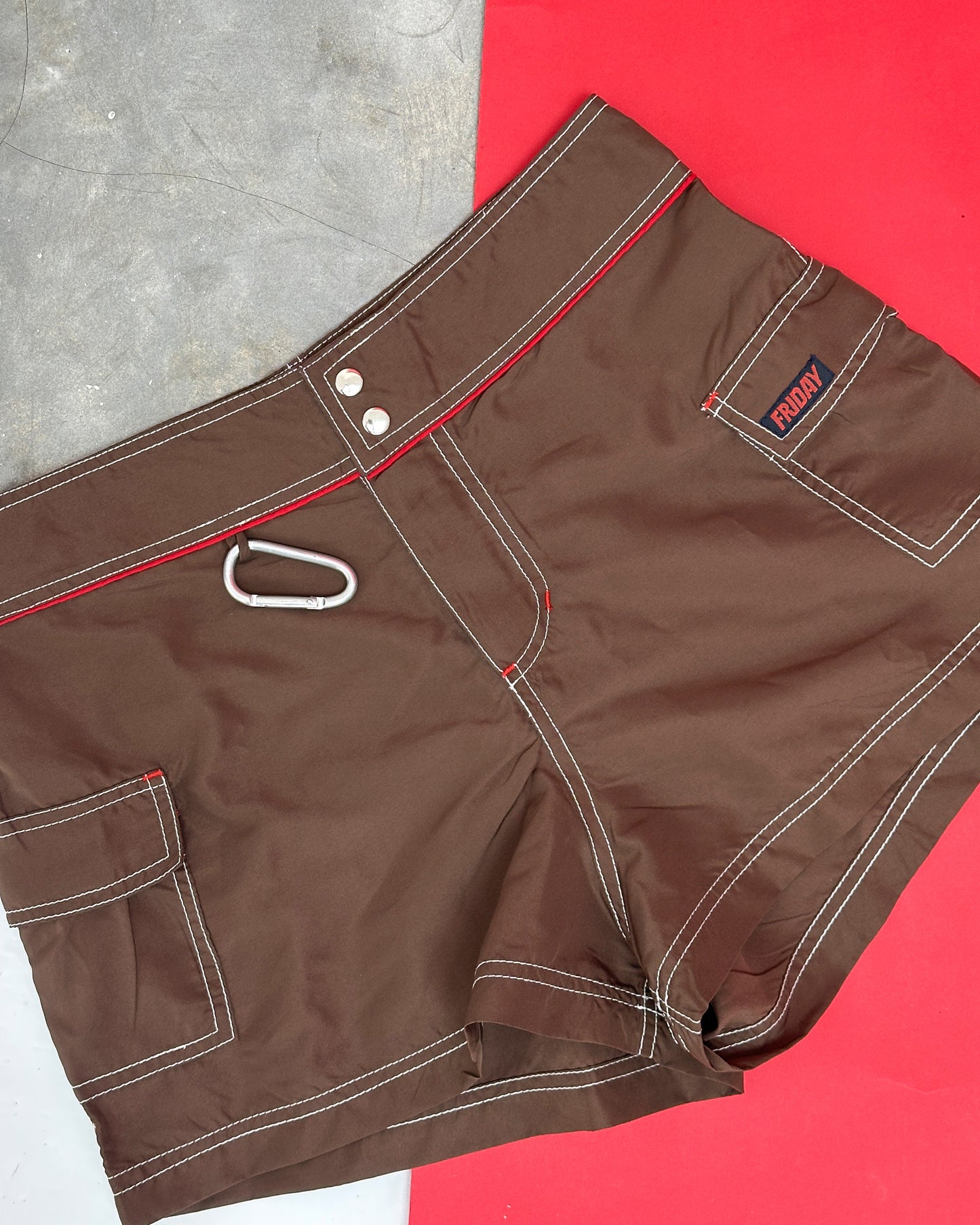 SNAP BOARDSHORTS - COFFEE