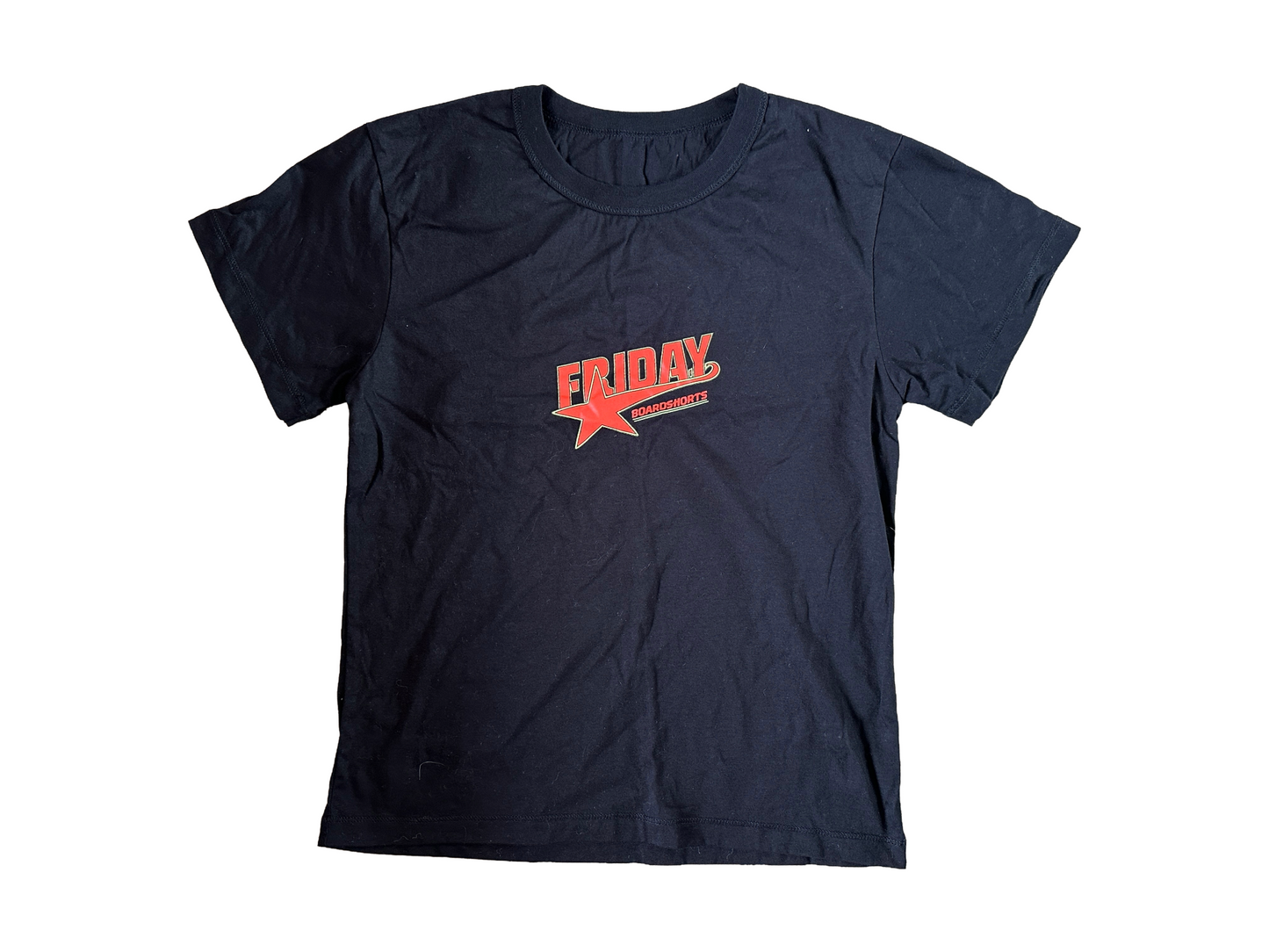 FRIDAY RETRO BABY TEE - BLACK